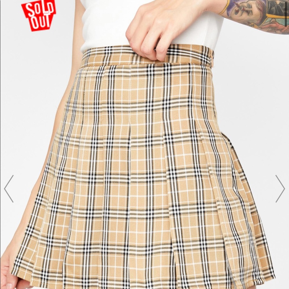 Dolls kill plaid skirt
